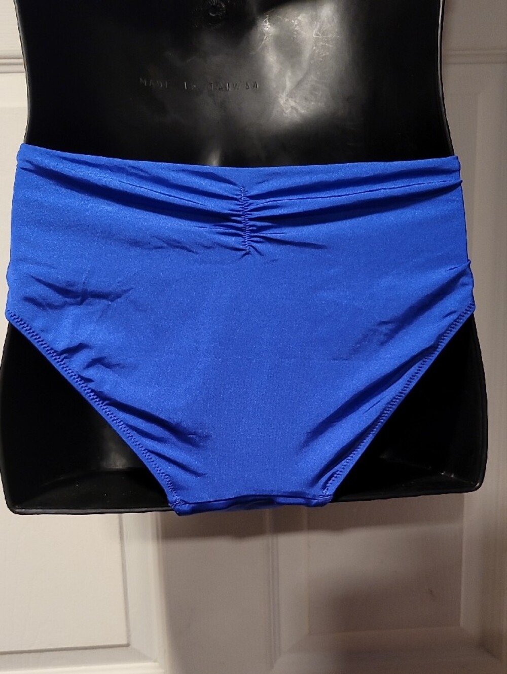 Fantasie Multicolor Floral Bandeau Top with Royal Blue Bikini Bottoms - Picture 6 of 7